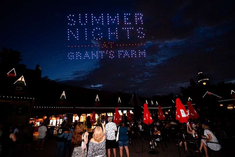 drone show at grants farm