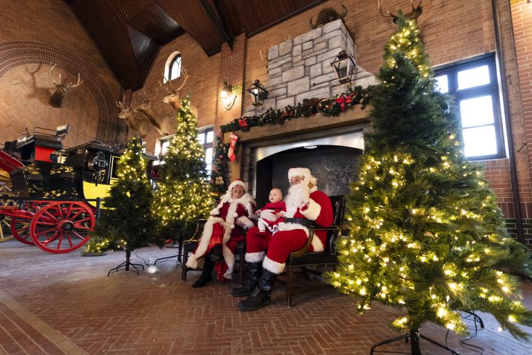 Breakfast with Santa Fireplace